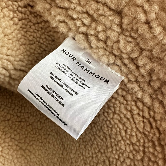 Nour Hammour Dancy Shearling Jacket - Picture 3 of 6